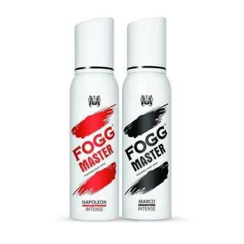 FOGG Master Fragrance Body Spray, Intense for Unisex, Pack of 2 (Marco + Napoleon) 240ml